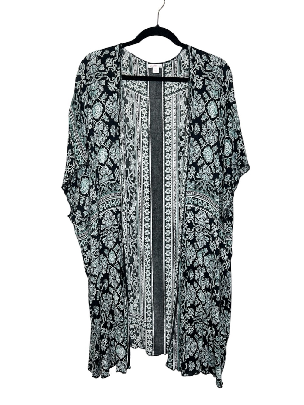 Boho long open front flowy duster style cardigan size XS/S